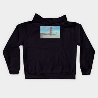 Golden Gate with Fog Kids Hoodie